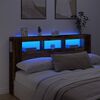 vidaXL LED Headboard Old Wood 180x18.5x103.5 cm Engineered Wood