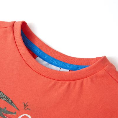Kids' T-shirt with Short Sleeves Light Red 92