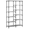 vidaXL Bookshelf Grey Sonoma 100x32x170 cm Engineered Wood and Iron