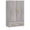 vidaXL Highboard Grey Sonoma 69,5x31x115 cm Engineered Wood
