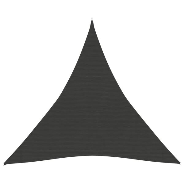 vidaXL Sunshade Sail 160 g/m&sup2; Anthracite 3x3x3 m HDPE