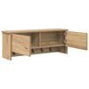vidaXL Wall-Mounted Coat Rack with Shelf Artisan Oak 80 x 20 x 30 cm