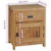 vidaXL Bedside Cabinet Solid Teak 40x30x50 cm