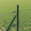 vidaXL Fence Post Green 50 x 0.4 m (25 mm mesh) Steel and PVC