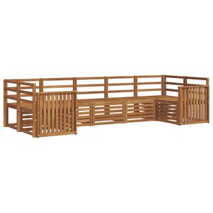 vidaXL Outdoor Sofa Set 7 pcs Natural