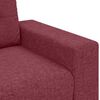 vidaXL Sofa Wine Red 221 x 80 x 80 cm Fabric