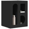 vidaXL Bedside Table Black 40 x 35 x 50 cm Engineered Wood