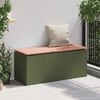 vidaXL Garden Bench Olive green 100 x 40 x 43 cm Steel