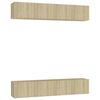 vidaXL TV Cabinets 4 pcs Sonoma Oak 80x30x30 cm Engineered Wood