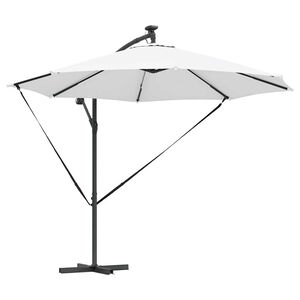 vidaXL Umbrella Sand 294 x 294 x 248 cm Polyester and Aluminium