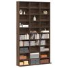 vidaXL CD Cabinet Brown Oak 102x23x177.5 cm Engineered Wood