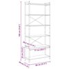 vidaXL Bookshelf Grey sonoma 80 x 30 x 190 cm Engineered Wood