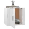 vidaXL Bedside Cabinet High Gloss White 50x39x47 cm