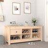 vidaXL Shoe Cabinet 110x38x45.5 cm Solid Wood Pine