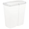 vidaXL Garbage Bin White 48.5 x 28 x 51 cm PP