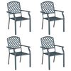 vidaXL Garden Chair 4 pcs Anthracite 56 x 65 x 89 cm Steel