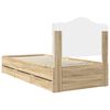 vidaXL Bed Frame with Drawer Sonoma Oak 75 x 190 cm Engineer Wood