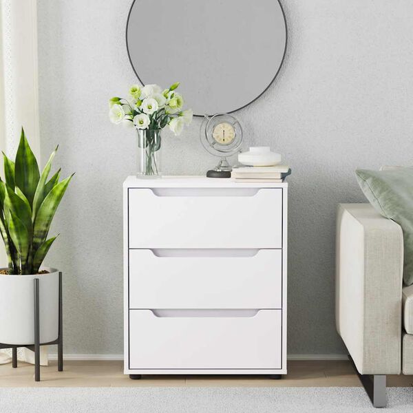 vidaXL Sideboard VISNES White 60x40x73 cm Engineered Wood