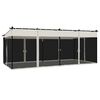 vidaXL Gazebo with Mesh Walls Cream 6x3 m Steel