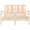 vidaXL Bed Frame without Mattress 140x200 cm Solid Wood