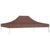 vidaXL Party Tent Roof 4.5x3 m Brown 270 g/m²