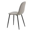 Venture Home Dining Chairs 2 pcs Polar Polyester Grey and Black