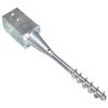 vidaXL Ground Spikes 6 pcs Silver 8x8x57 cm Galvanised Steel
