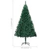 vidaXL Artificial Pre-lit Christmas Tree with Ball Set Green 120 cm PVC