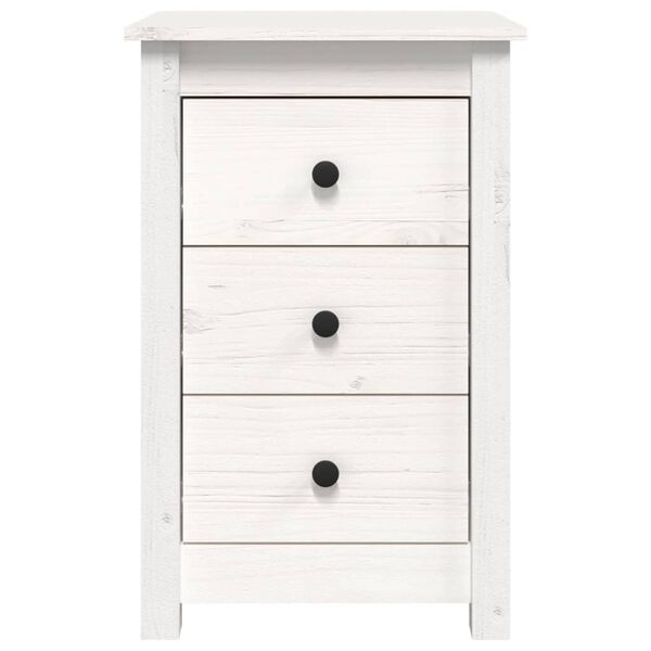 vidaXL Bedside Cabinets 2 pcs White 40x35x61.5 cm Solid Wood Pine