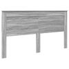 vidaXL Bed Frame Grey Sonoma 200 x 200 cm Solid Pine Wood