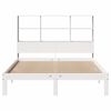 vidaXL Bookcase Bed without Mattress White 120x200cm Solid Wood Pine