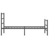 vidaXL Metal Bed Frame without Mattress with Footboard&nbsp;Black 90x200cm
