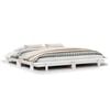 vidaXL Bed Frame without Mattress White 160x200 cm Solid Wood Pine
