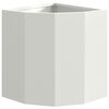 vidaXL Corner Planter White 30 x 30 x 35 cm Steel