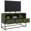 vidaXL TV Cabinet Olive Green 100.5x39x60.5 cm Steel