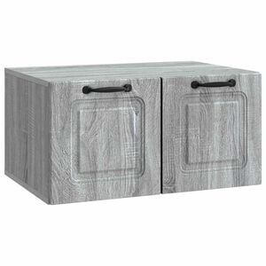 vidaXL Wall-Mounted TV Cabinet Grey Sonoma 59.5 x 41 x 30 cm