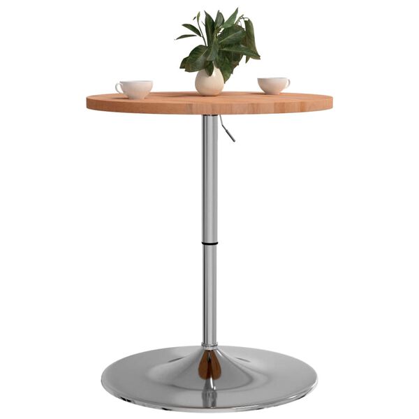 vidaXL Bar Table &Oslash;60x90.5 cm Solid Wood Beech