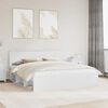 vidaXL Bed Frame with Headboard White 180 x 200 cm Solid Pine Wood