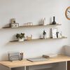 vidaXL Wall Shelves 2 pcs White and Sonoma Oak 115x9x3 cm
