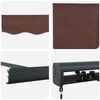 vidaXL Manual Retractable Awning Brown 400x300 cm