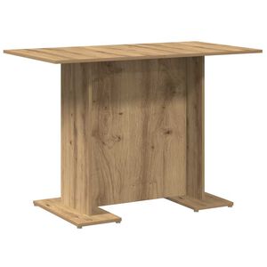 vidaXL Dining Table Artisan Oak 110x60x75 cm Engineered Wood