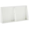 vidaXL Retaining Wall 2 pcs 40 x 12 x 40 cm Steel White