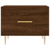 vidaXL Coffee Tables 2 pcs Brown Oak 50x50x40 cm Engineered Wood