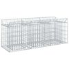 vidaXL Gabion Raised Bed 150 x 50 x 60 cm Galvanised Steel Silver