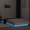 vidaXL Bed Frame with LED Lights without Mattress White 90x200cm