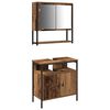 vidaXL Bathroom Furniture Set 2 pcs Brown Engineered wood