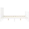 vidaXL Bed Frame without Mattress White 140x200 cm Solid Wood Pine