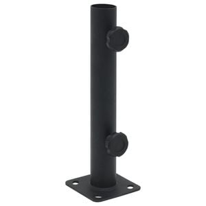 vidaXL Parasol Base for &Oslash;32/34/38 mm Pole Matt Black Steel