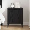 vidaXL Bedside Cabinet Black Oak 40 x 30 x 50 cm Engineered Wood
