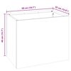 vidaXL Garden Planter Galvanised Steel 50 x 32 x 40 cm